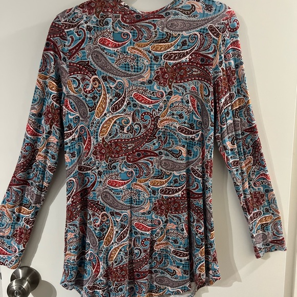 Cathy Fashion Multi Color Tunic Top - Picture 2 of 3